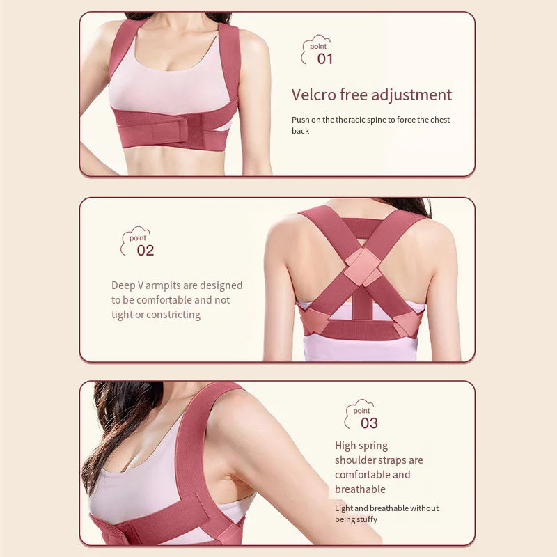Back and Back Excellent Hunchback Correction Device Posture Correction Belt Adult Female Invisible Belt Correction