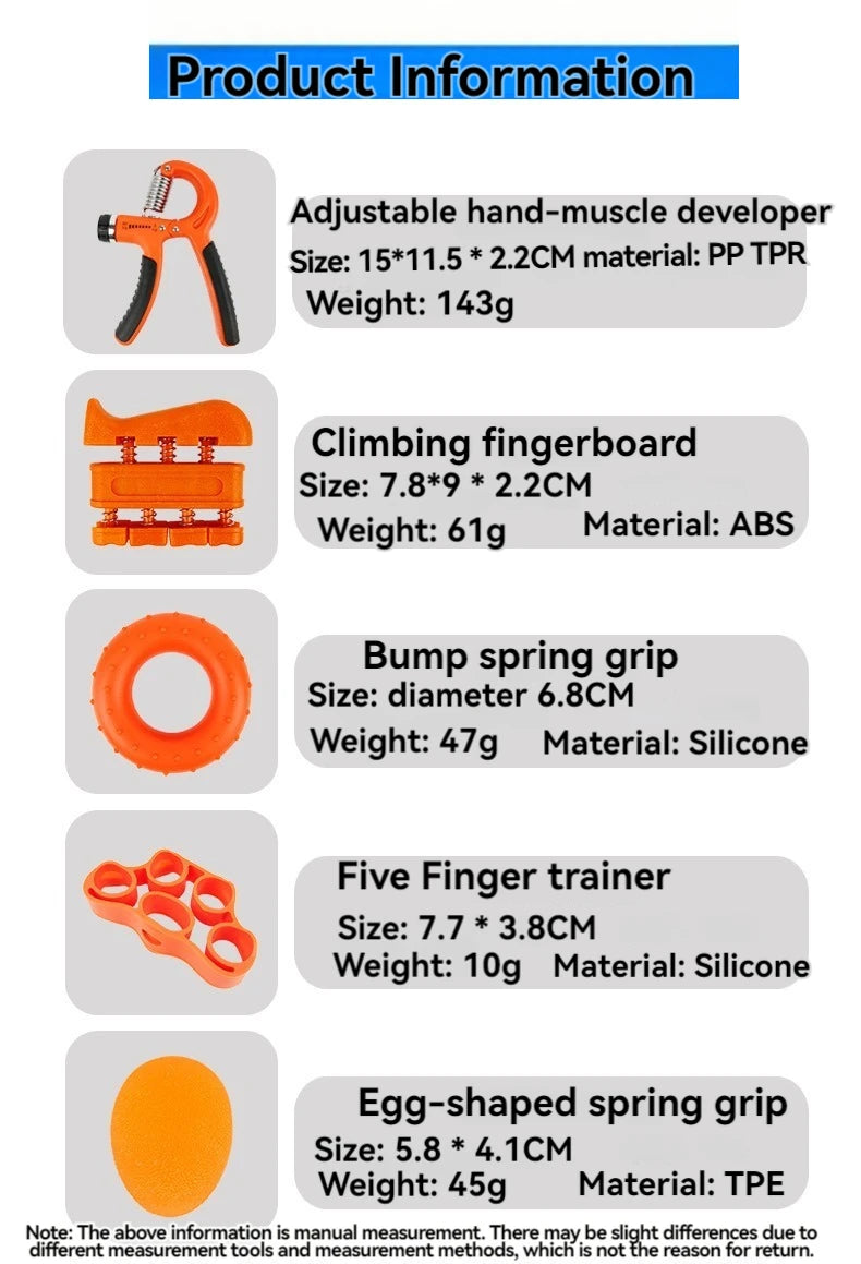 5-60kg Adjustable Hand Grip Strengthener Hand Gripper Trainer Set With Counter Wrist Forearm And Hand Exerciser For Muscle