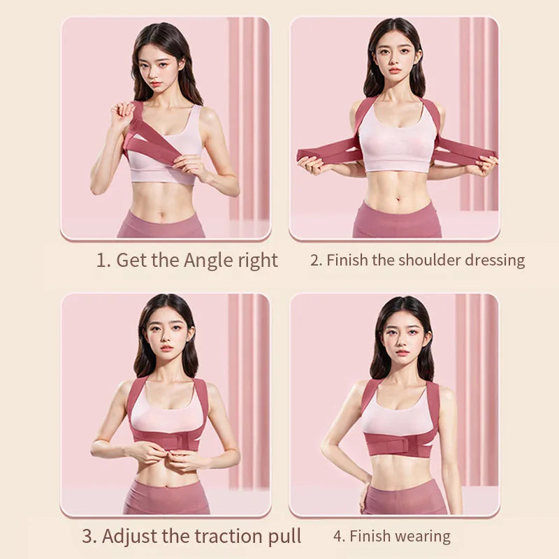 Back and Back Excellent Hunchback Correction Device Posture Correction Belt Adult Female Invisible Belt Correction